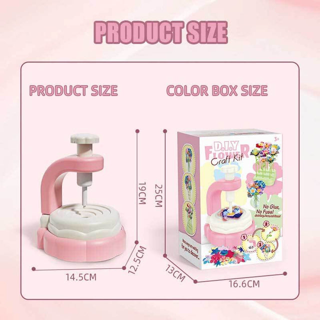 Fabric Flower Bouquets Toys, DIY Craft Kits Toys for Kids - Flowers Market Toy, Build Your Flower Bouquet, Arts & Crafts for 4 5 6 7 8 Year Toddler Girl, Educational Activity Preschool B-Day Gifts | Shinymarch