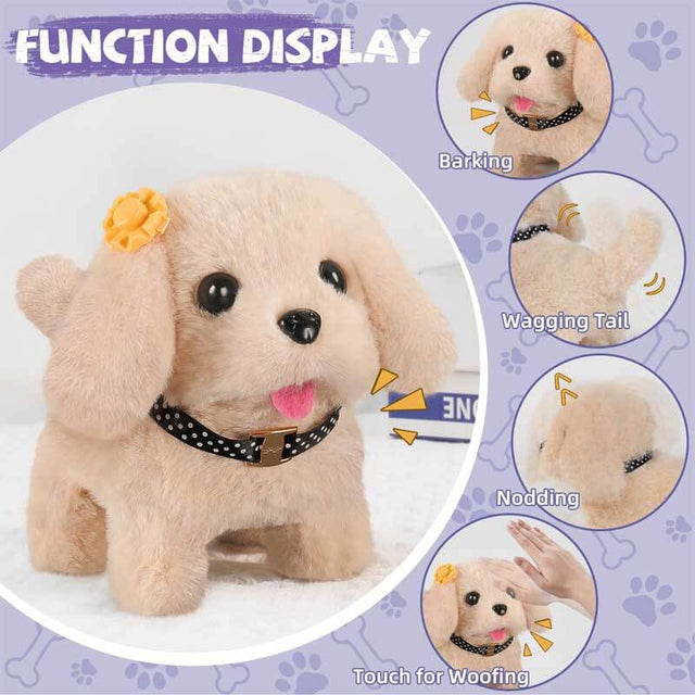 16 Pcs Robot Dog Toys for Girls, Toys for 3 4 5 6 7 8 Year Old Girls Kids Boys, Realistic Robot Puppy Toys for 5-7 6-8, Ideas Birthday Gifts for Girl 3 4 5 6 Year Old | Shinymarch