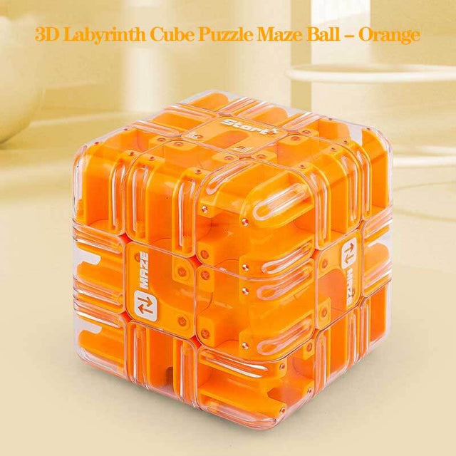 Large 3D Labyrinth Cube Puzzle Maze Ball, 2025 New Brain Teaser & Logic Training Toy for Kids, Teens & Adults, Stress Relief Educational Game, Spatial Awareness Challenge Gift with Bag & Card | Shinymarch