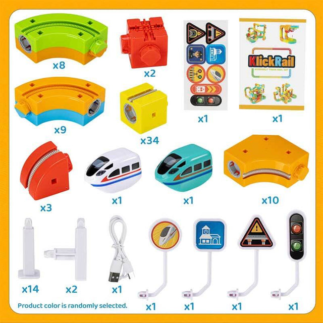 Gravity-Defying Building Train Track