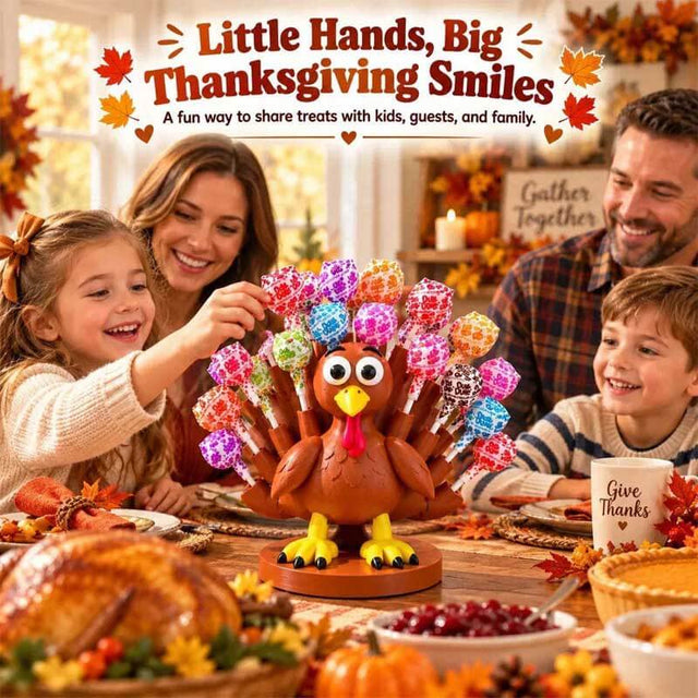 Thanksgiving Turkey Lollipop Holder | Shinymarch