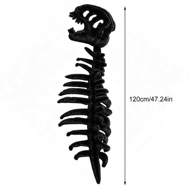 My Cozy Dino Bone Buddies Dinosaur Skeleton Plush, Silly Hooded Dinosaur Costume, Soft Huggable Stuffed Animal for Dress-Up, Parties, Halloween, Kids Gifts | Shinymarch