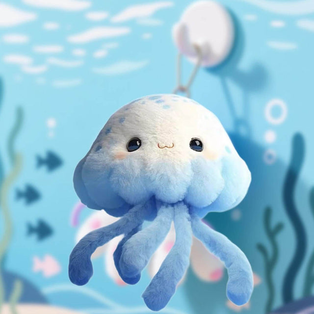 Jellyfish Keychain, Multifunctional Pendant with Sea Animal Motif, Cuddly Toy Pillow for Children And Adults | Shinymarch