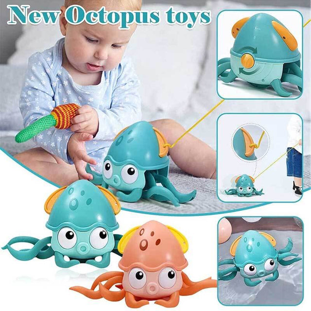 Juguetes de baño con forma de pulpo a cuerda