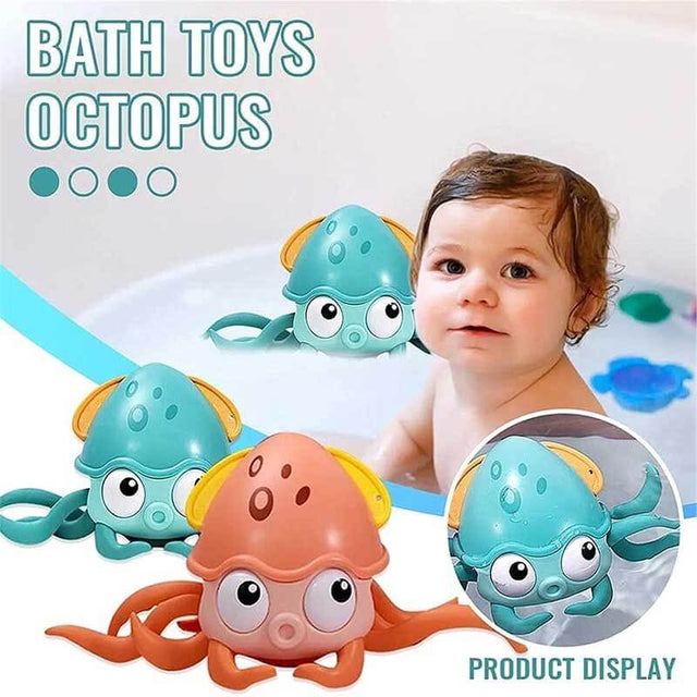 Juguetes de baño con forma de pulpo a cuerda