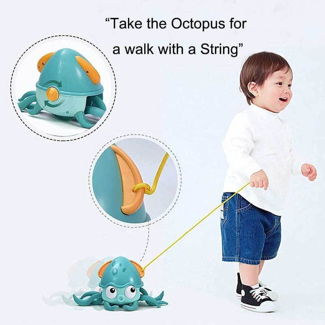 Juguetes de baño con forma de pulpo a cuerda