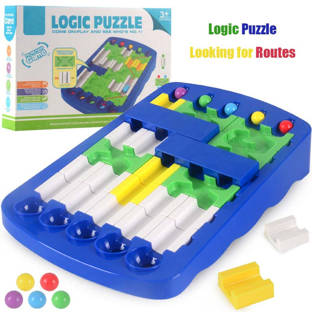 Juego de mesa de laberinto lógico
