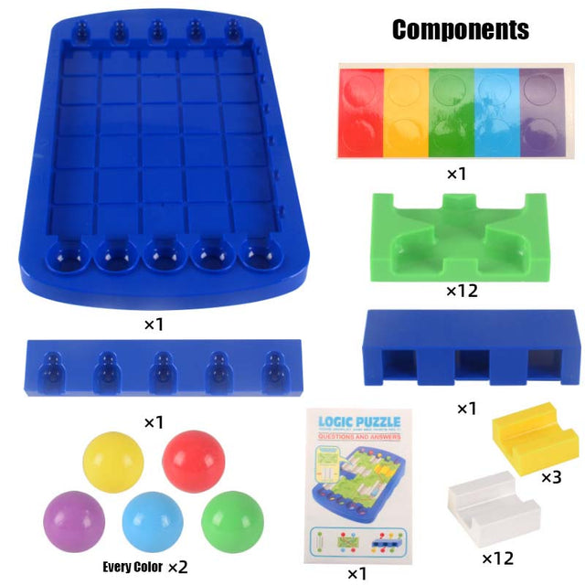 Juego de mesa de laberinto lógico