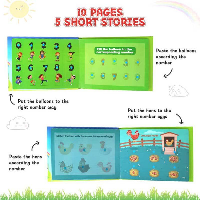 Quiet Book for Toddlers, Montessori Interactive Toys Busy Book for Kids Develop Learning Skills | Shinymarch®