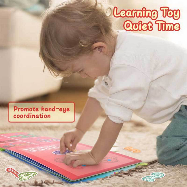 Quiet Book for Toddlers, Montessori Interactive Toys Busy Book for Kids Develop Learning Skills | Shinymarch®