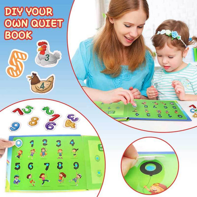 Quiet Book for Toddlers, Montessori Interactive Toys Busy Book for Kids Develop Learning Skills | Shinymarch®
