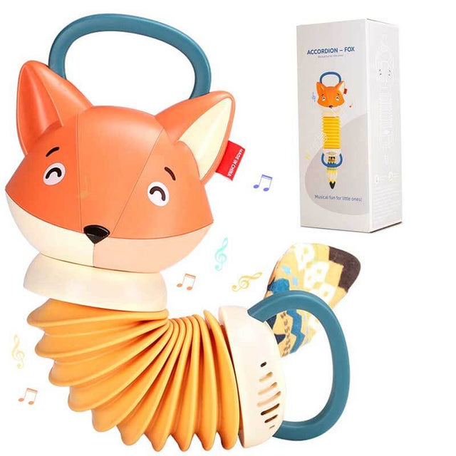 Fox Accordion Baby Toy Early Music Educational Accordion Toys | Shinymarch