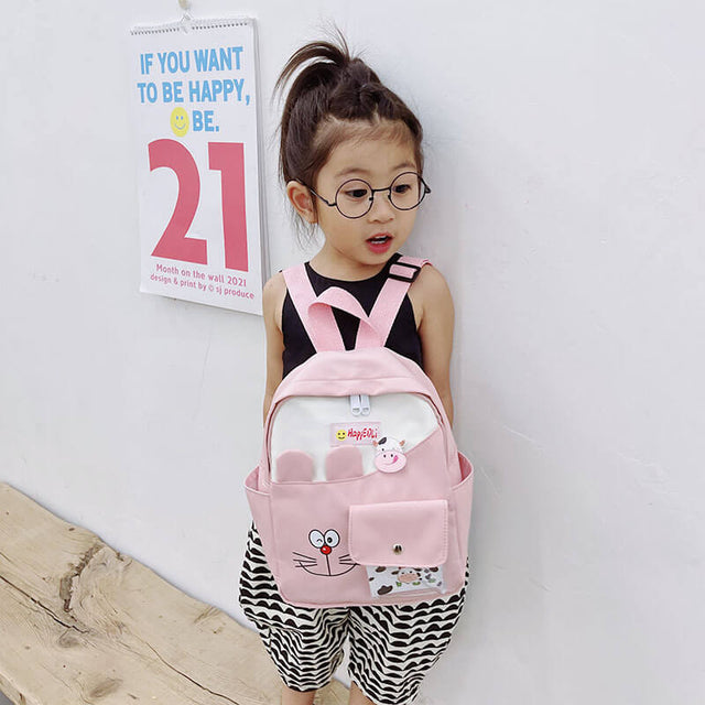 Preciosa mochila escolar para niños