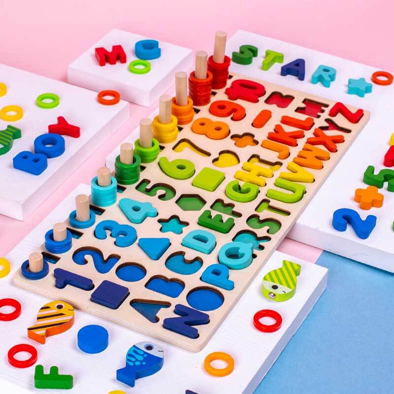 Number+Alphabet Fun Fishing Game, Preschool Learning ABC and Math  Educational Toys for 3 4 5 Years Old Girl Boy Kids