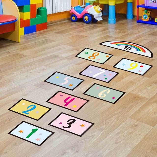 Pegatinas creativas de números