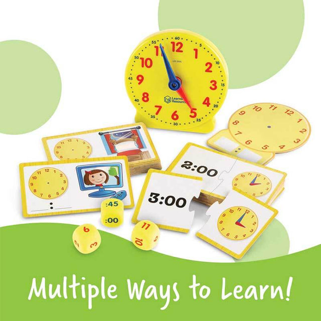 Time Activity Set - 41 Pieces, Ages 5+ Teaching Clocks for Kids, Telling Time, Homeschool Supplies, Kindergartner Learning Activities | Shinymarch