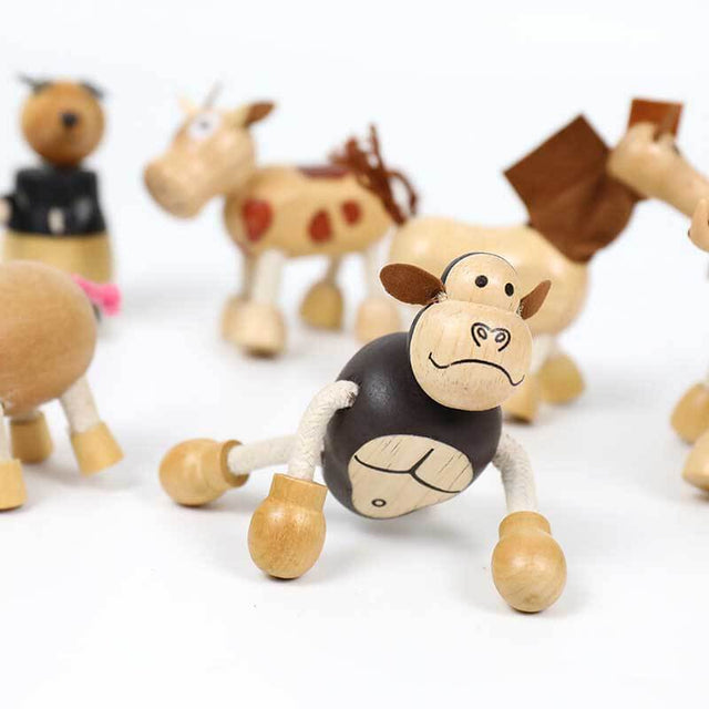 Wooden Animals Building Blocks | Shinymarch