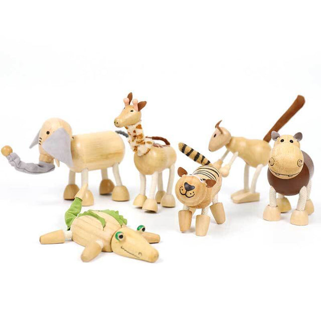Wooden Animals Building Blocks | Shinymarch