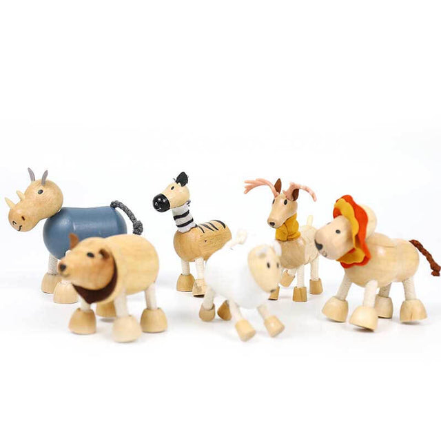 Wooden Animals Building Blocks | Shinymarch