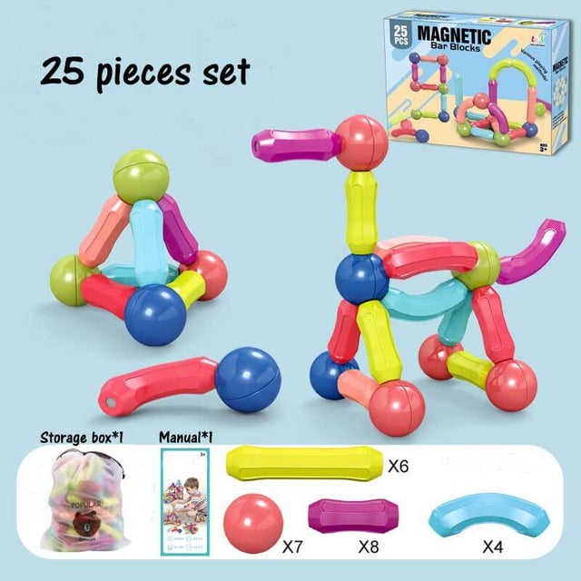 Toddlers Magnetic Assembled Blocks | Shinymarch