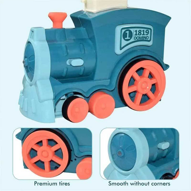 2022 Upgrade Electric Creative Domino Train Set for Kids Boys and Girls Age 3-12 | Shinymarch