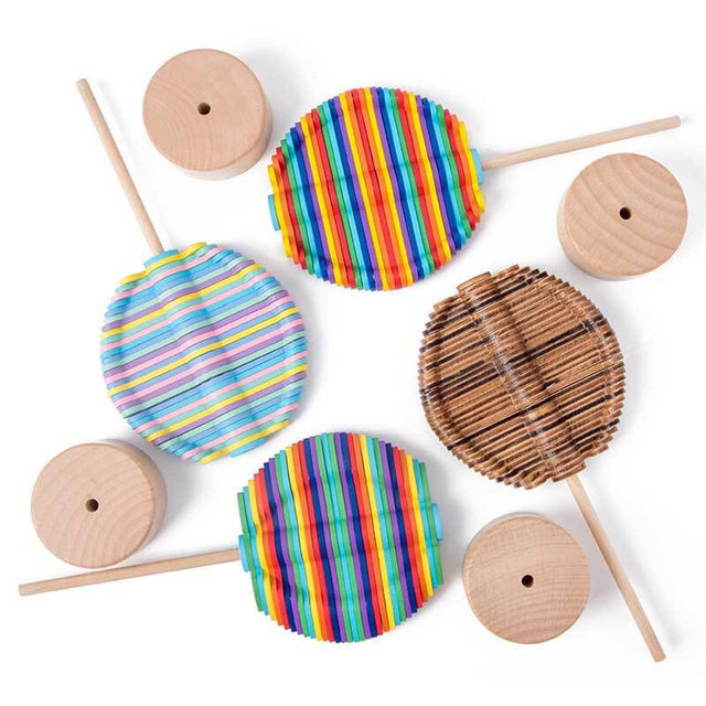 Wooden Spinning Stress Relif Lollipop, Decoration for Desk Top | Shinymarch