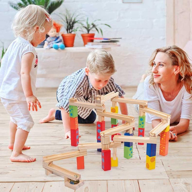 Ball Track Stack Building Blocks | Shinymarch