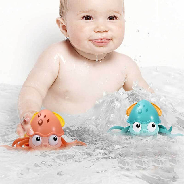 Juguetes de baño con forma de pulpo a cuerda