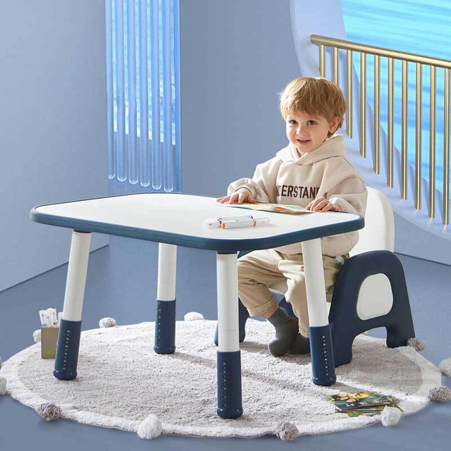 Indoor Kids Plastic Adjustable Table/Chair Set | Shinymarch®