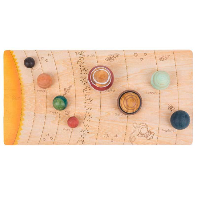 Handmade Wooden Universe, Solar System Awareness Model, STEM School Project Collection Educational Toy for Astrophile Kid Boy Girl 5 6 7 8 Year Old | Shinymarch