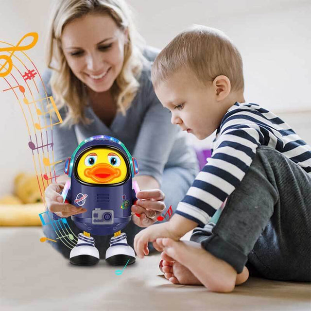 Interactive Dancing Space Duck Toys with Lights and Sounds for Infants,Babies,Kids | Shinymarch