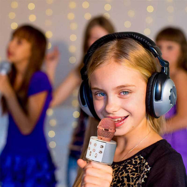 Bluetooth Karaoke Wireless Microphone for Kids Singing | Shinymarch