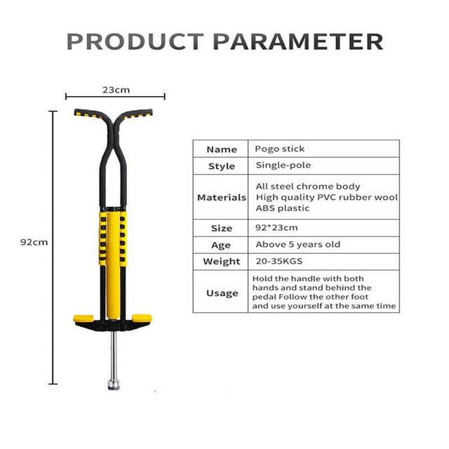 Pogo Stick for Kids Age 9+ Years 80-160 Lbs Pogo Stick for Teens & Light Adults Better Grip and More Durable | Shinymarch