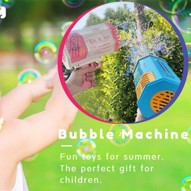 Upgraded 69-Hole Bubble Gun | Shinymarch