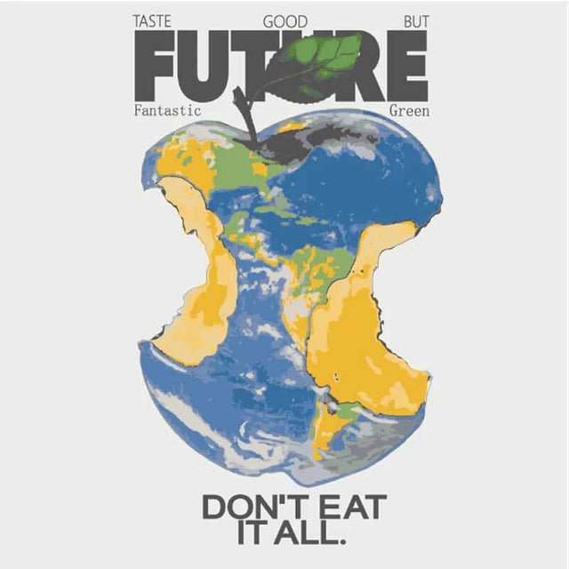 The Earth Day Print White Tee | Shinymarch
