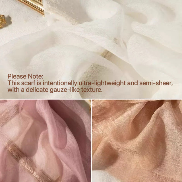100% Ultra-Fine Cashmere Scarf Shawl – Lightweight Oversized Wrap for Year-Round Elegance | Kalawee