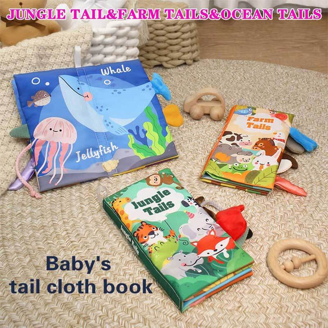 Baby Books 0-6 Months - 3PCS Montessori Toys for Babies 0-3-6-9-12-18 Months,Infant Newborn Tummy Time Toys Touch Feel Book Learning Sensory Toys, Stocking Stuffers for Boys Girls | Shinymarch