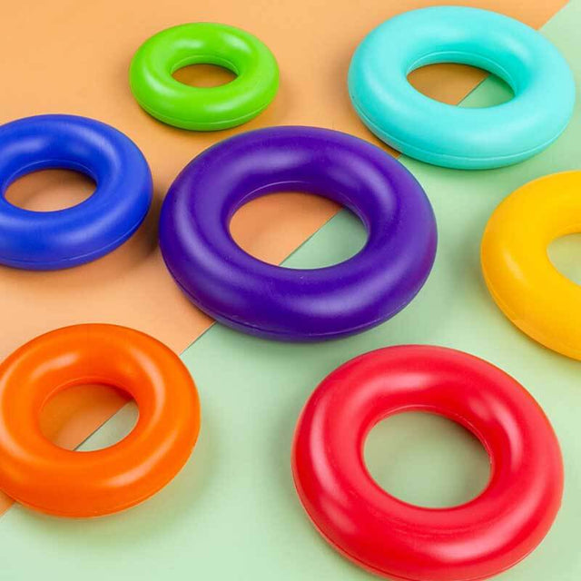 Stacks of Circles Stacking Ring STEM Learning Toy, Age 3+ Months, Multi, 9 Piece Set | Shinymarch