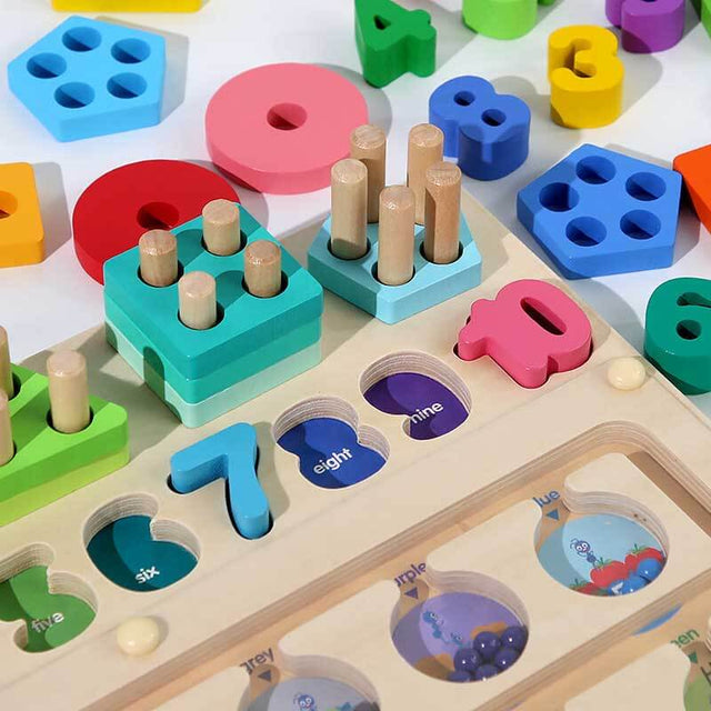 Wooden Quantity Color Classification Toys Set | Shinymarch