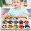 Color Sorting Cup Puzzle Toys Beads for Kids Sports Beads Math Learning Toy Educational Toys for Kids Wooden Beads Toy Bright Colored Beads Toy Clip Beads Toy Interaction Toy | Shinymarch