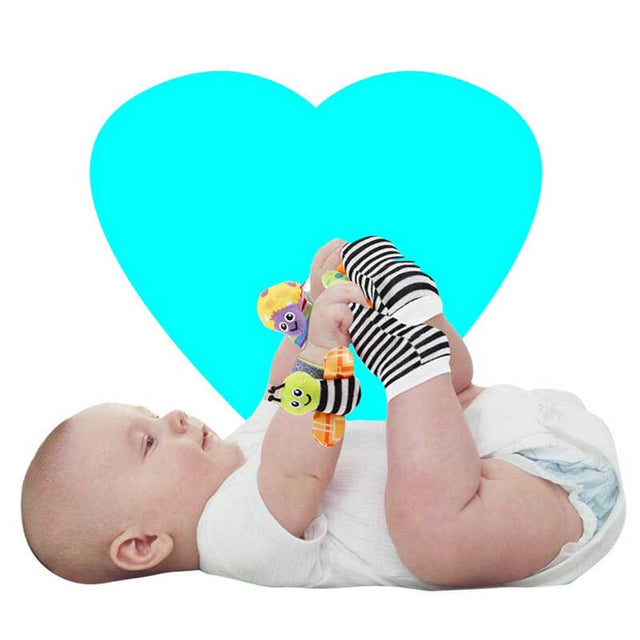 Baby Infant Rattle Socks Toys 3-6 to 12 Months Girl Boy Learning Toy | Shinymarch
