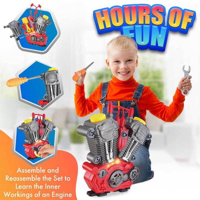 Take Apart Toys Engine Building Kit With Lights Sounds And Over 20 Cool