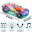 Light Up Transparent Car Toy for Kids, 1PC, Bump and Go Toy Car with Colorful Moving Gears, Music, and LED Effects, Fun Educational Toy for Kids, Great Birthday Gift Idea | Shinymarch