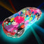 Light Up Transparent Car Toy for Kids, 1PC, Bump and Go Toy Car with Colorful Moving Gears, Music, and LED Effects, Fun Educational Toy for Kids, Great Birthday Gift Idea | Shinymarch