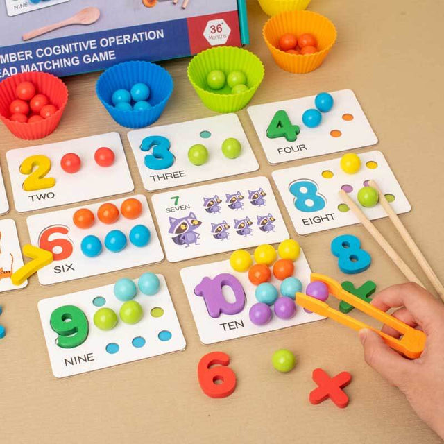 Clip Beads Arithmetic Game