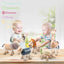 18PCS Bendable Wooden Animal Toys, Fun and Posable Animal Toys Figures for Early Education, Wood Toy for Kids, Smooth Natural Wood, Wood Animal Learning Toy for Children | Shinymarch