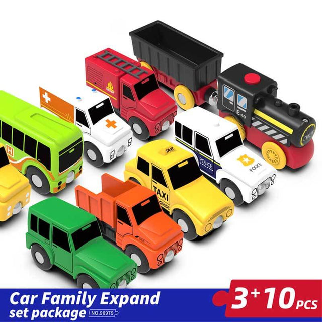 Shinymarch® Car Family Expand, Mini Die-Cast Race Cars Vehicles Bulk, Party Favor Cars Toys, Goodie Bag Stuffers, Pinata Fillers, Teacher Treasure Prize Box Toys for Boys Girls Toddlers 2,3,4,5 Years Old | Shinymarch