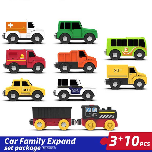 Shinymarch® Car Family Expand, Mini Die-Cast Race Cars Vehicles Bulk, Party Favor Cars Toys, Goodie Bag Stuffers, Pinata Fillers, Teacher Treasure Prize Box Toys for Boys Girls Toddlers 2,3,4,5 Years Old | Shinymarch