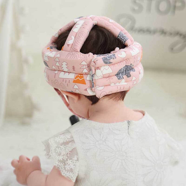 Baby Infant Toddler Helmet No Bumps Safety Head Cushion Bumper Bonnet, Adjustable Protective Cap Child Safety Headguard Hat for Running Walking Crawling | Shinymarch