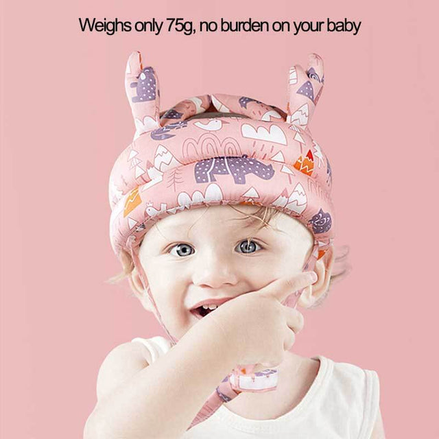 Baby Infant Toddler Helmet No Bumps Safety Head Cushion Bumper Bonnet, Adjustable Protective Cap Child Safety Headguard Hat for Running Walking Crawling | Shinymarch